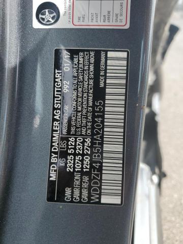 WDDZF4JB5HA204155 Mercedes-Benz m274