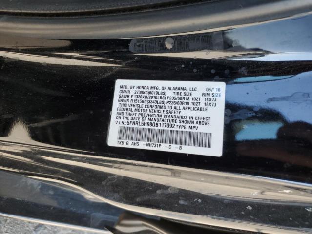 5FNRL5H98GB117092 Honda j35z8