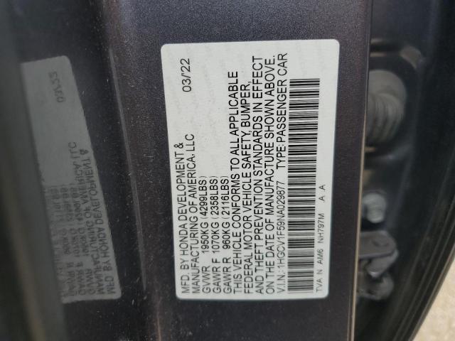 1HGCV1F59NA029877 Honda l15be