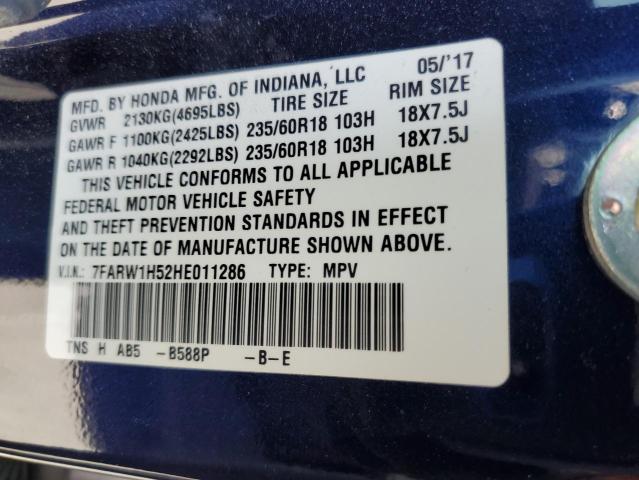 7FARW1H52HE011286 Honda CR-V EX