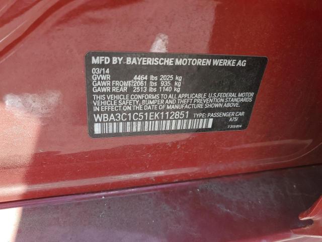 WBA3C1C51EK112851 BMW 328 I SULE
