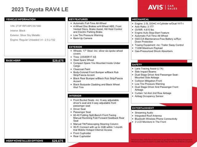 2T3F1RFV8PC357366 Toyota a25a-fks