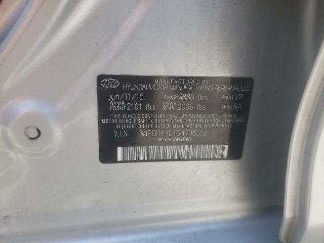 5NPDH4AE4GH708552 Hyundai dohc mpi nu