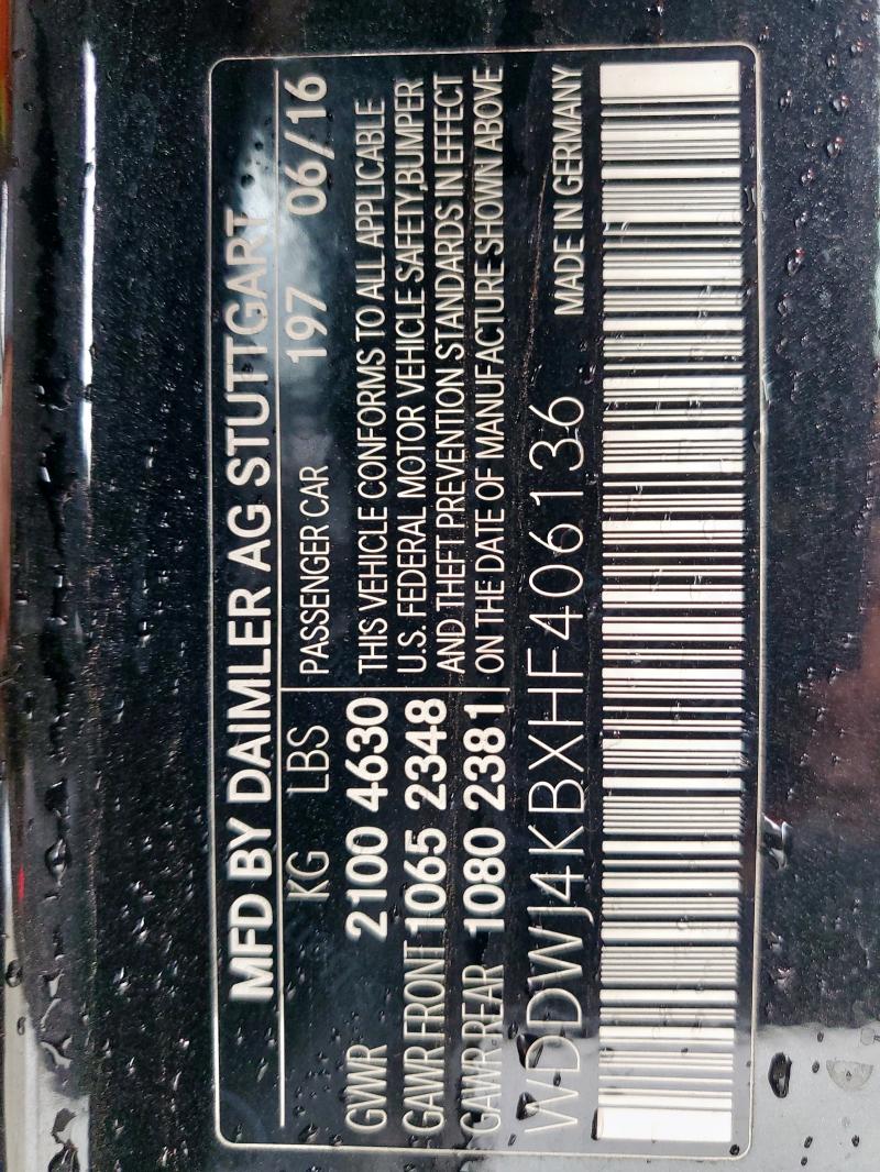 WDDWJ4KBXHF406136 Mercedes-Benz m274