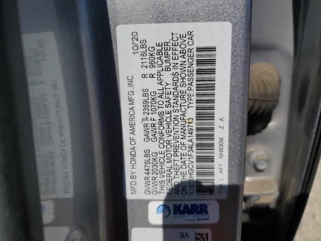 1HGCV1F34LA149713 Honda l15be