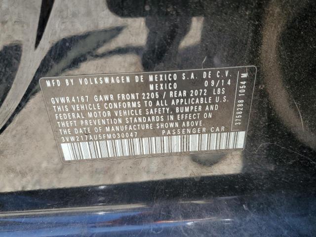 3VW217AU5FM030047 Volkswagen 2015