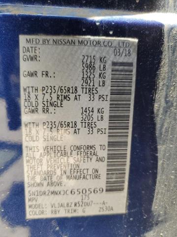 5N1DR2MNXJC650569 Nissan 2018
