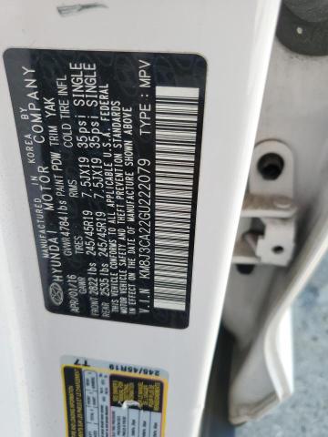 KM8J3CA22GU222079 Hyundai 2016