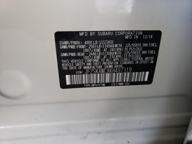 JF2SKAWCXKH487319 Subaru naturally aspirated u5