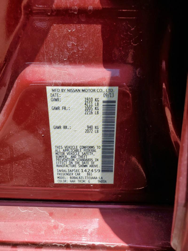 1N4AL3AP5EC142459 Nissan 2014