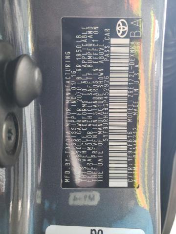 5YFBURHE8GP452926 Toyota 2zr-fe