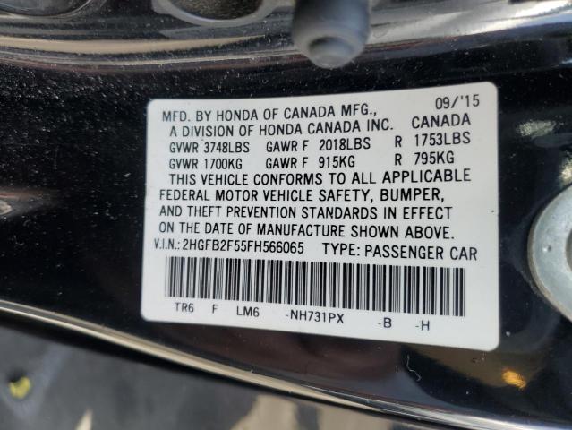 2HGFB2F55FH566065 Honda r18z1