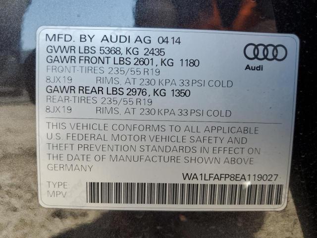 WA1LFAFP8EA119027 Audi 2014