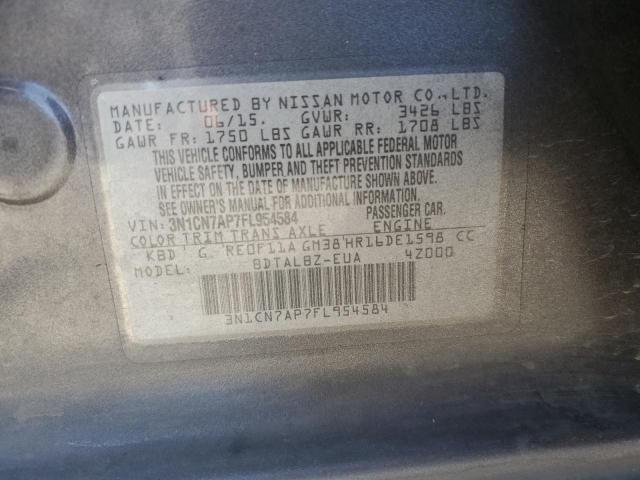 3N1CN7AP7FL954584 Nissan 2015