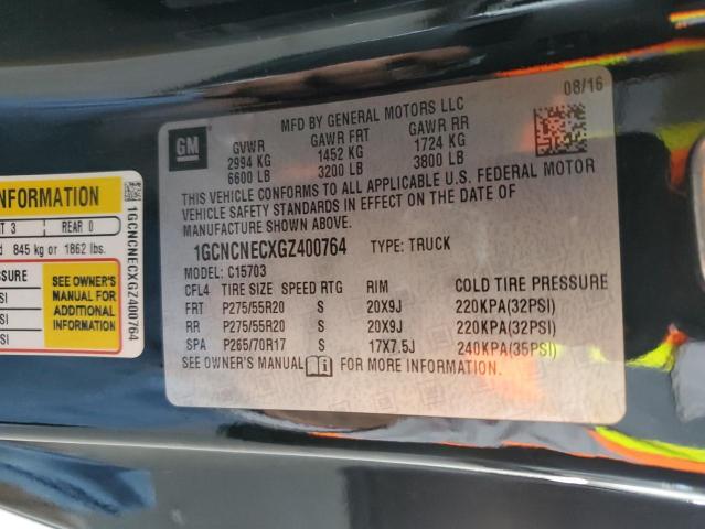 1GCNCNECXGZ400764 Chevrolet l83 - sidi, vvt, afm, e85 max, aluminum