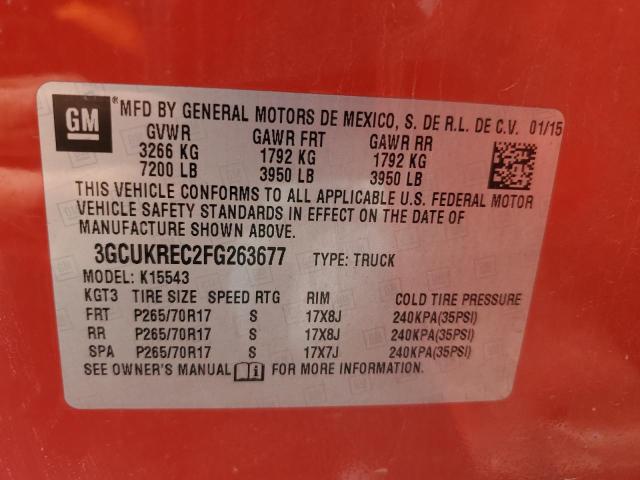 3GCUKREC2FG263677 Chevrolet l83 - vvt, active fuel management, aluminum
