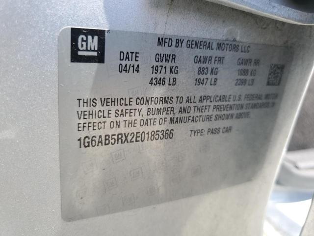 1G6AB5RX2E0185366 Cadillac ATS LUXURY