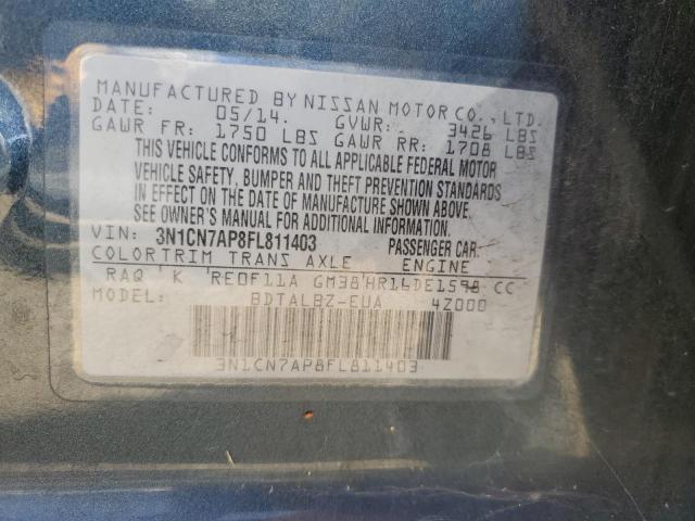 3N1CN7AP8FL811403 Nissan 2015