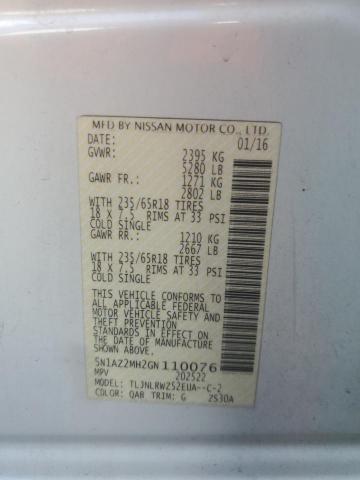 5N1AZ2MH2GN110076 Nissan 2016