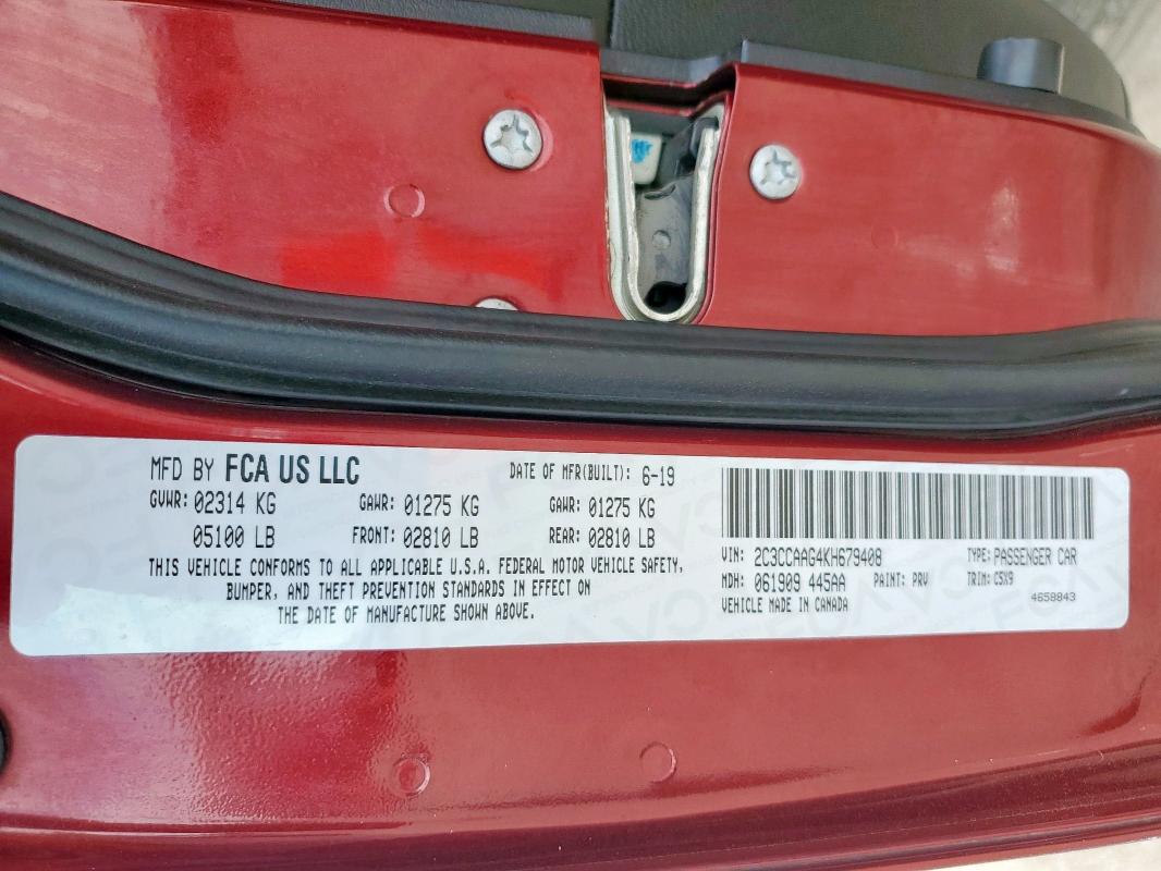 2C3CCAAG4KH679408 Chrysler 300