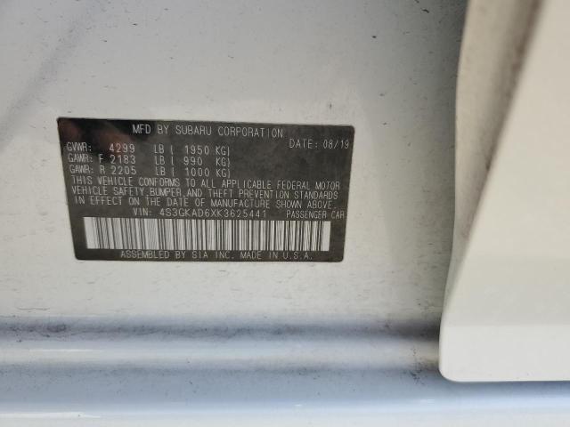 4S3GKAD6XK3625441 Subaru 2019