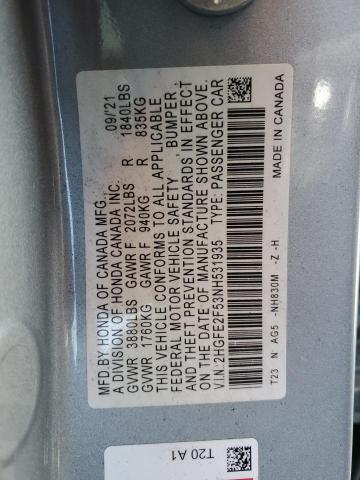 2HGFE2F53NH531935 Honda k20c2