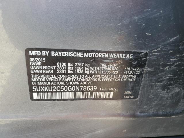 5UXKU2C50G0N78639 BMW X6