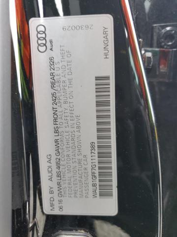WAUB1GFF7G1117389 Audi 2016