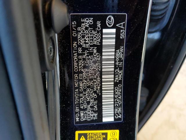 JTHKD5BH7F2231437 Lexus 2zr-fxe+3jm