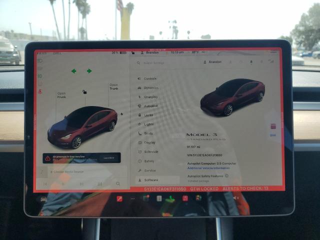5YJ3E1EA0KF311650 Tesla 2019