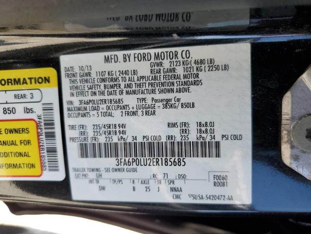 3FA6P0LU2ER185685 Ford 2014