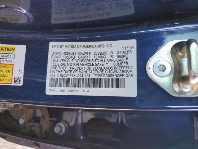 1HGCV1F1XLA031423 Honda l15be