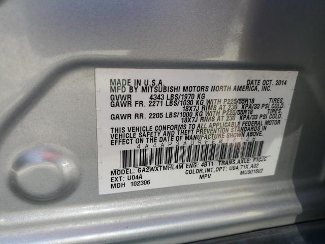 4A4AP3AU9FE014146 Mitsubishi dohc mivec