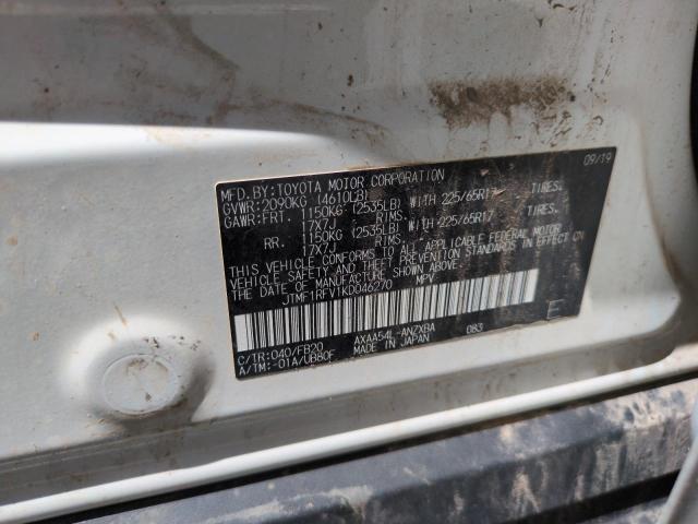 JTMF1RFV1KD046270 Toyota a25a-fks