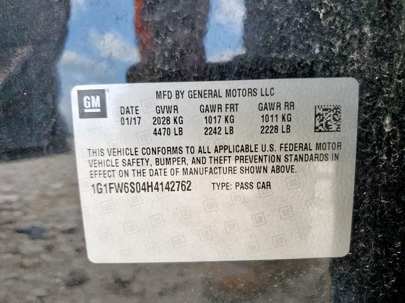 1G1FW6S04H4142762 Chevrolet BOLT EV