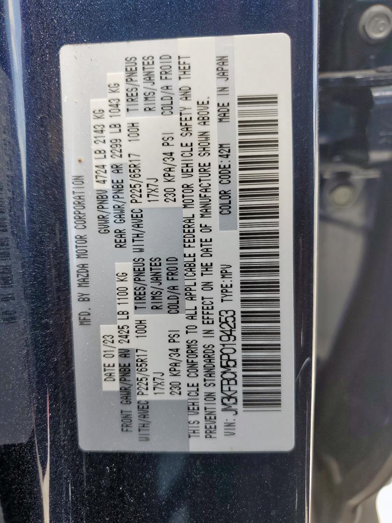JM3KFBCM5P0194253 Mazda pyud