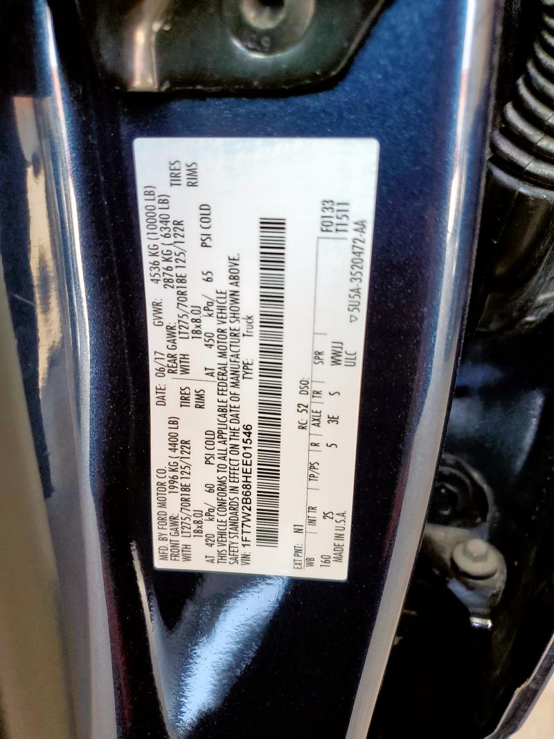 1FT7W2B68HEE01546 Ford F250 SUPER