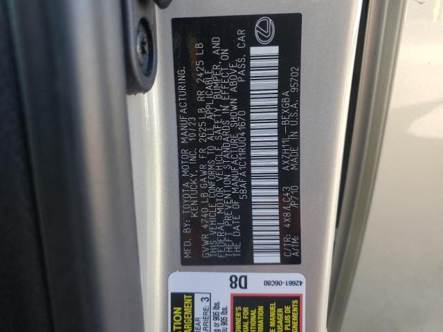 58AFA1C11RU041670 Lexus a25a-fxs, 3nm