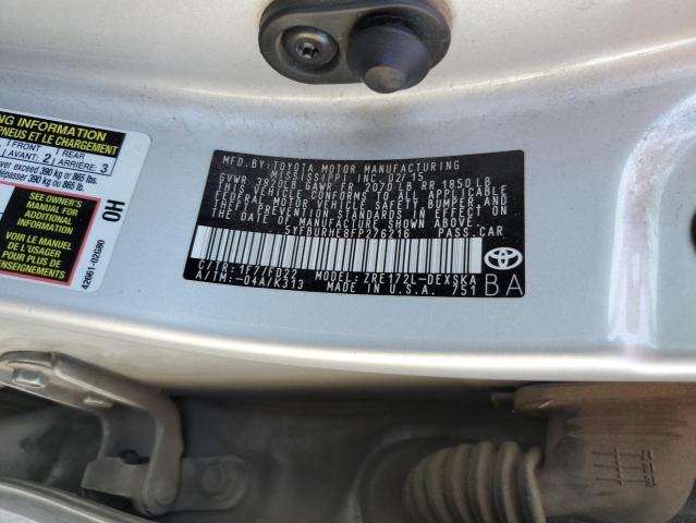 5YFBURHE8FP276216 Toyota COROLLA L
