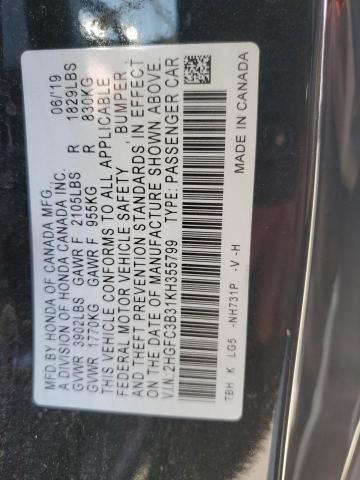 2HGFC3B31KH355799 Honda l15b7