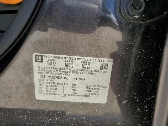 3GTU2VEC2FG351458 GMC l83 - vvt, active fuel management, aluminum