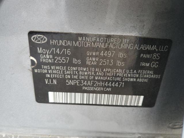 5NPE34AF2HH444471 Hyundai 2017
