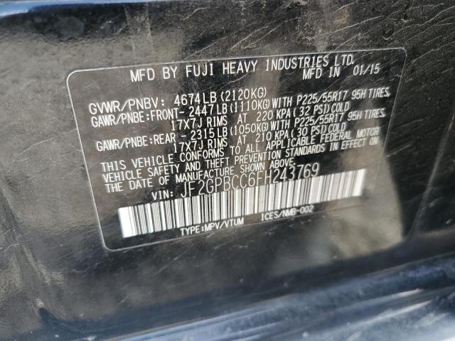 JF2GPBCC6FH243769 Subaru 2.0l naturally aapirated hev