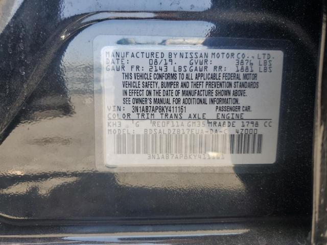 3N1AB7AP8KY411161 Nissan Sentra
