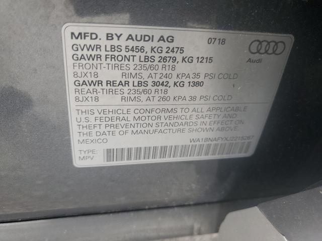WA1BNAFYXJ2215267 Audi Q5 PREMIUM