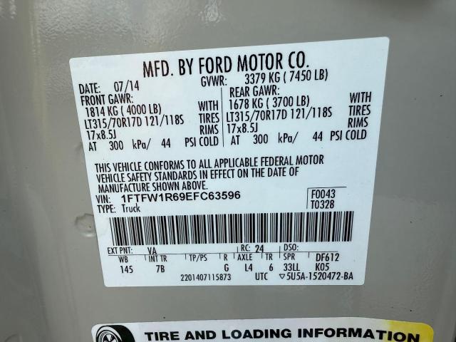 1FTFW1R69EFC63596 Ford 2014