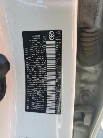 5YFBURHE9KP894154 Toyota 2zr-fe