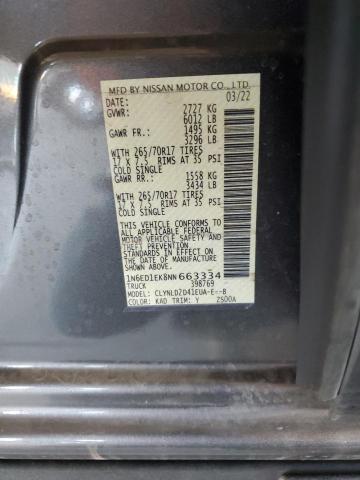 1N6ED1EK8NN663334 Nissan 2022