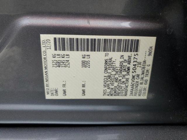 1N4AA6CV0MC504375 Nissan 2021