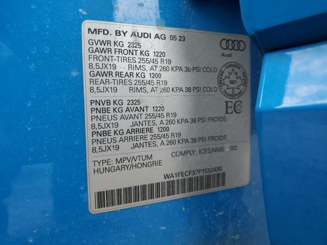 WA1FECF37P1132430 Audi 45 tfsi